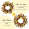 Spring Wreaths for Front Door, 22" Artificial Daisy Spring Wreath with Wildflowers, Ferns & Eucalyptus Leaves – Full Floral Farmhouse Wreath for Indoor Outdoor Door, Wall & Porch Decor